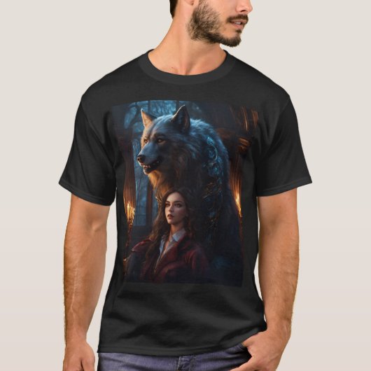Mystic Wolves: A Dark Fantasy Academy Romance T-shirt (Voorkant)
