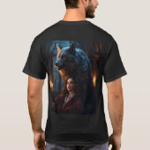 Mystic Wolves: A Dark Fantasy Academy Romance T-shirt (Achterkant)