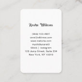 Mystic Woman Eye Dark Blue -Gold Visitekaartje (Achterkant)