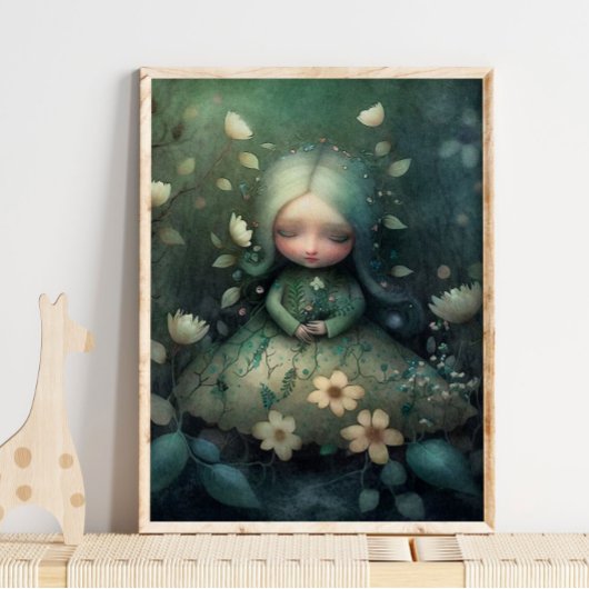 Mystic Woodland Fairy Goddess | Muurafdrukken Poster