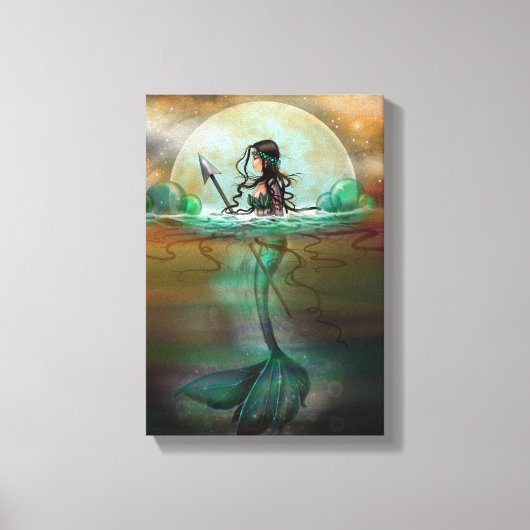 Mystic Zee Mermaid Fantasy Art van Molly Harrison Canvas Afdruk (Voorkant)