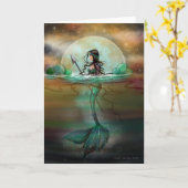 Mystic Zee Mermaid Fantasy Art van Molly Harrison Kaart (Gele Bloem)