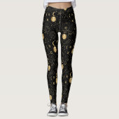 Mystic Zodiac Print Leggings (Voorkant)