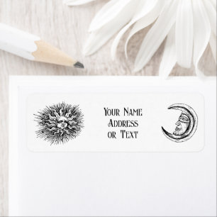 Mystic Zon en Maan Etiket