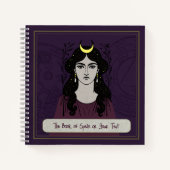 Mystical 8.5x8.5" Witch's Book of Spells Notebook Notitieboek (Voorkant)