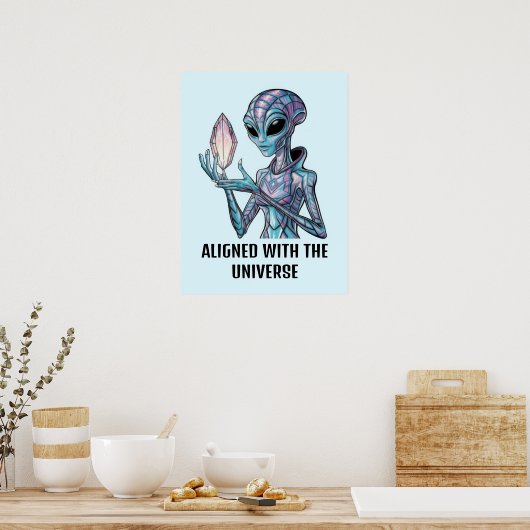 Mystical Alien Poster (Keuken)