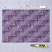 Mystical All Occasion Paarse Gold Sparkles Stars Tissuepapier (Craft)