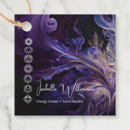 Mystical Amethyst Chakras Reiki Meditation Yoga Bedankjes Labels
