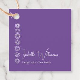 Mystical Amethyst Chakras Reiki Meditation Yoga Bedankjes Labels