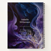 Mystical Amethyst Chakras Reiki Meditation Yoga Notitieboek (Achterkant)