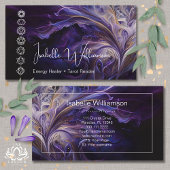 Mystical Amethyst Chakras Reiki Meditation Yoga Visitekaartje