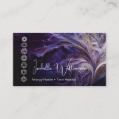 Mystical Amethyst Chakras Reiki Meditation Yoga Visitekaartje (Voorkant)