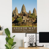 Mystical Angkor Temples – Cambodia Poster (Thuiskantoor)
