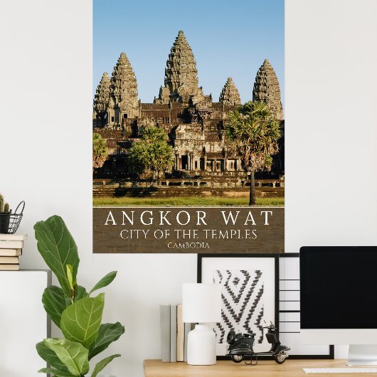 Mystical Angkor Temples – Cambodia Poster (Thuiskantoor)