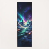 Mystical Aurora Mountain Yoga Mat – Fantasy Nature (Voorkant)