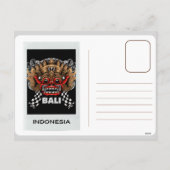 Mystical Black Barong: Een Bali-Briefkaart om te o Feestdagenkaart (Achterkant)