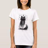 Mystical Black Cat Women’s T-Shirt (Voorkant)