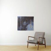Mystical Black en Blue Reiki Symbool Cho Ku Rei Wandkleed (In Situ (horizontaal))