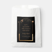 Mystical Black Gold Sun Moon Stars Weddenband B Bedankzakje (Voorkant)