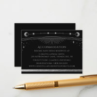 Mystical Black Silver Sun Moon Stars Accommodatie