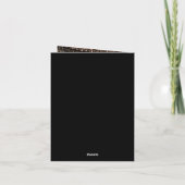 Mystical Black Silver Sun Moon Stars Foto Weddensc Bedankkaart (Achterkant)