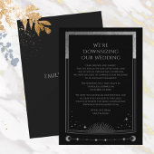 Mystical Black Silver we zijn onze bruiloft aan he Feestdagenkaart