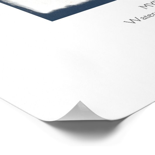 Mystical Blue Heart Poster (Hoek)