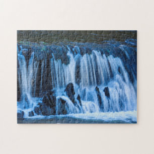 Mystical Blue Waterfall Legpuzzel