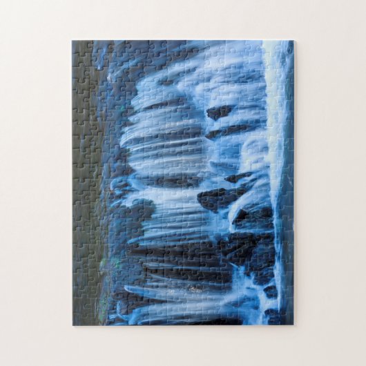 Mystical Blue Waterfall Legpuzzel (Verticaal)