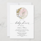 mystical bohian moon baby shower Invitation (Voorkant)