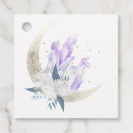 Mystical Boho Crystal Moon Wedding Bedankjes Labels