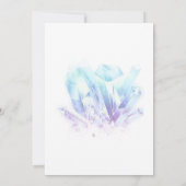 Mystical Boho Crystal Moon Wedding Save the Date (Achterkant)