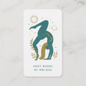 Mystical Boho Holistic Yoga Wellness Teacher Busin Visitekaartje (Voorkant)