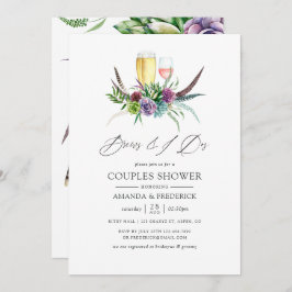 Mystical boho Succulent Brews before the I Dos Kaart