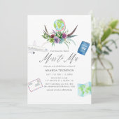 Mystical Boho Succulent Miss to Mrs Vrijgezellenfe Kaart (Staand voorkant)