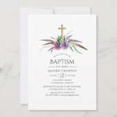 Mystical boho Succulents Baptisme Kaart (Voorkant)