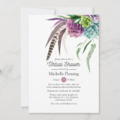 Mystical Boho Virtual Baby of Vrijgezellenfeest Kaart (Voorkant)