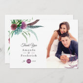 Mystical Boho Waterverf Succulent Wedding Bedankkaart (Voorkant / Achterkant)