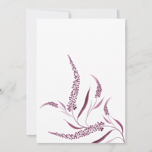 Mystical Boho Waterverf Succulents Baby shower Kaart (Achterkant)