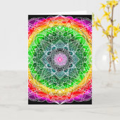 Mystical Bolly Colour Burst Mandala Kaart (Gele Bloem)