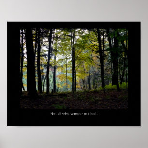 Mystical Bossen Quechee Gorge Inspirerend Quote Poster