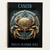 Mystical Cancer Zodiac Artwork  Planner (Voorkant)