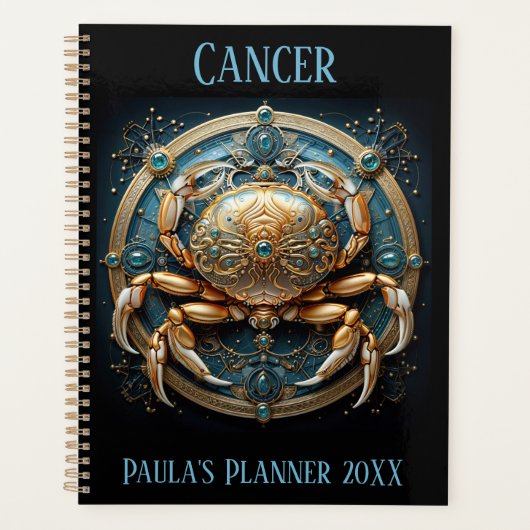 Mystical Cancer Zodiac Artwork  Planner (Voorkant)