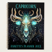 Mystical Capricorn Zodiac Artwork Planner (Voorkant)
