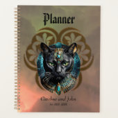 Mystical cat of Egypt, black as night Planner (Voorkant)