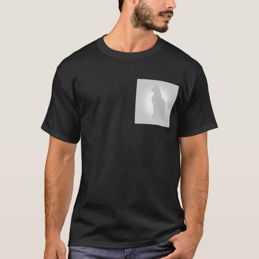 Mystical Cat Silhouette T-shirt (Voorkant)