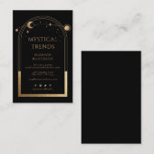 Mystical Celestial Black Gold Sun-boon Visitekaartje (Voorkant / Achterkant)