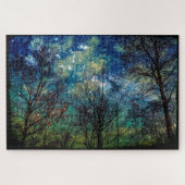 Mystical Celestial Forest Trees Natuur Large Legpuzzel (Horizontaal)