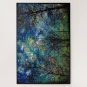 Mystical Celestial Forest Trees Natuur Large Legpuzzel (Verticaal)