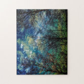 Mystical Celestial Forest Trees Natuur Legpuzzel (Verticaal)